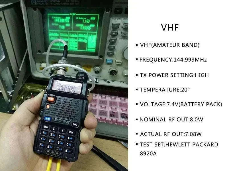 BaoFeng UV-5R 8W Dual-Band Walkie Talkie Radio-2X 8W-H-771-MIC-C / US