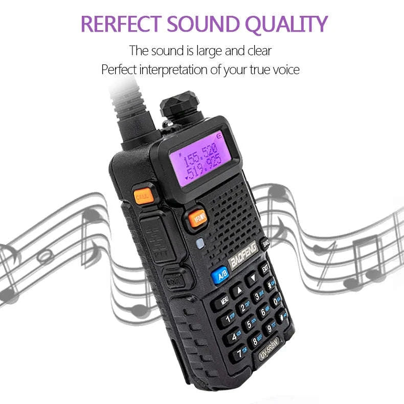 BaoFeng UV-5R 8W Walkie Talkie-2X 8W-H-771-MIC-C / US