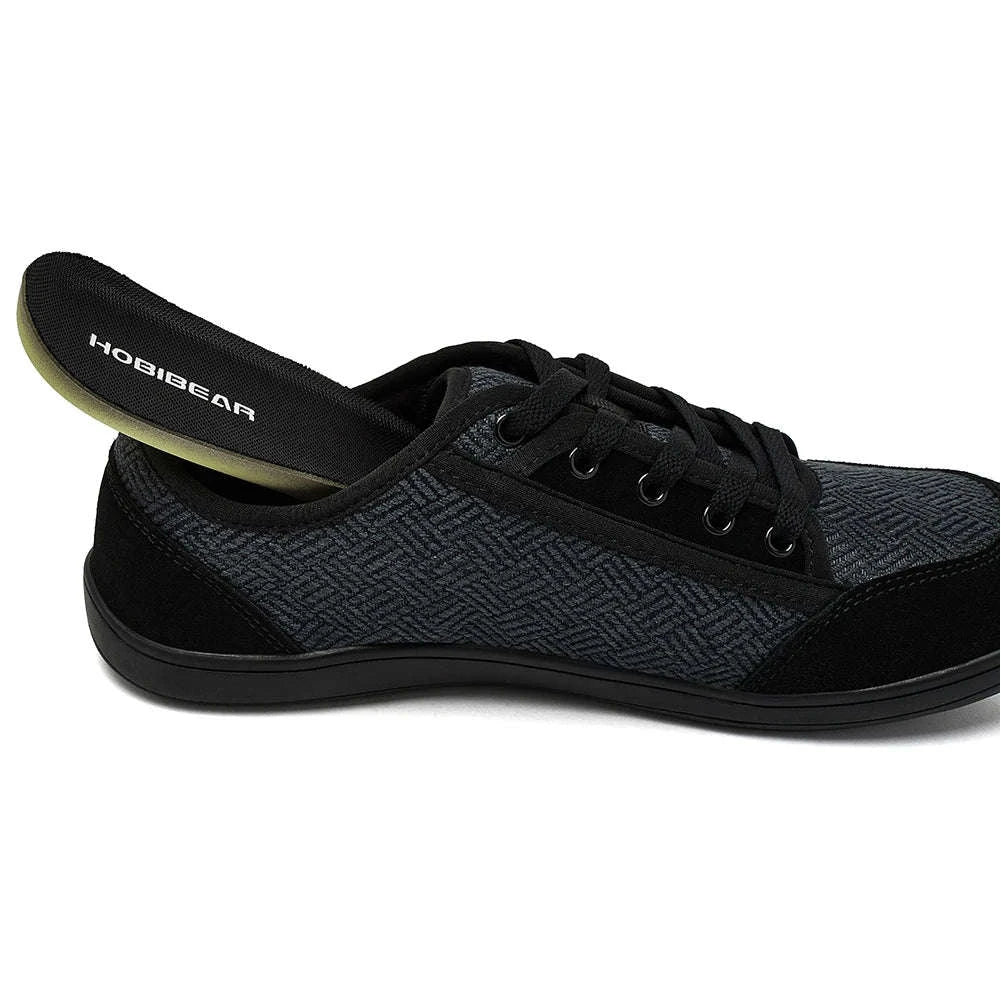 Barefoot Shoes Wide Toe Zero Drop Casual Sneakers-Gray / 41