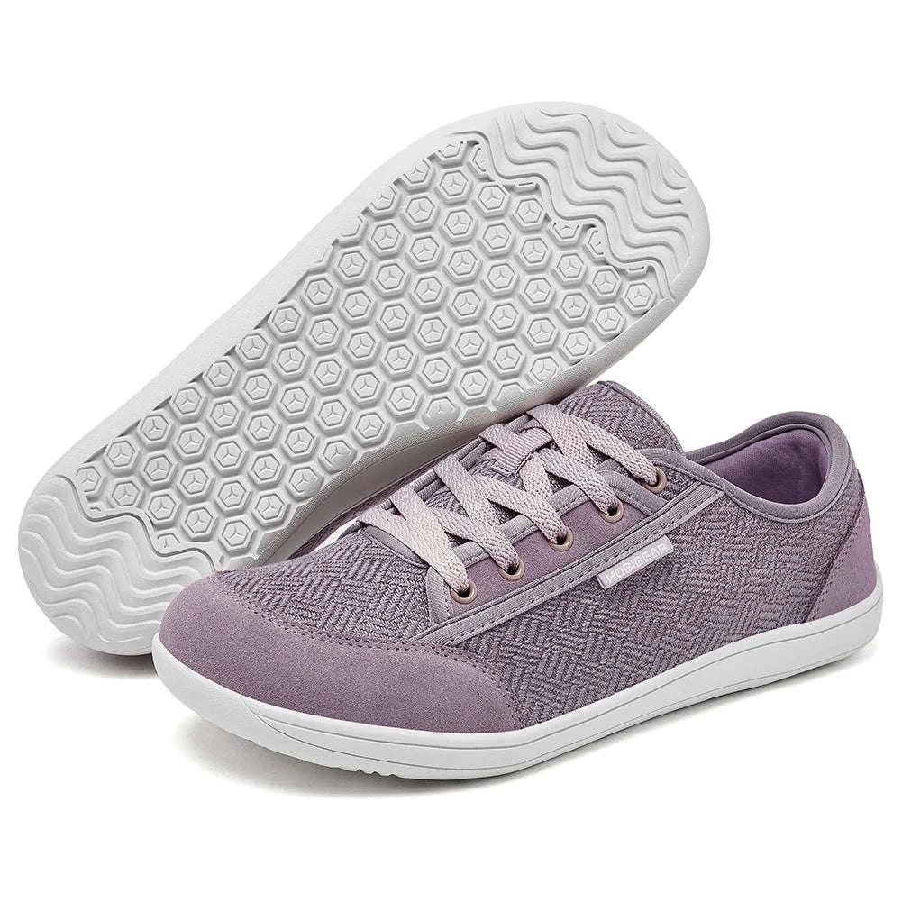Barefoot Shoes Wide Toe Zero Drop Casual Sneakers-Gray / 41