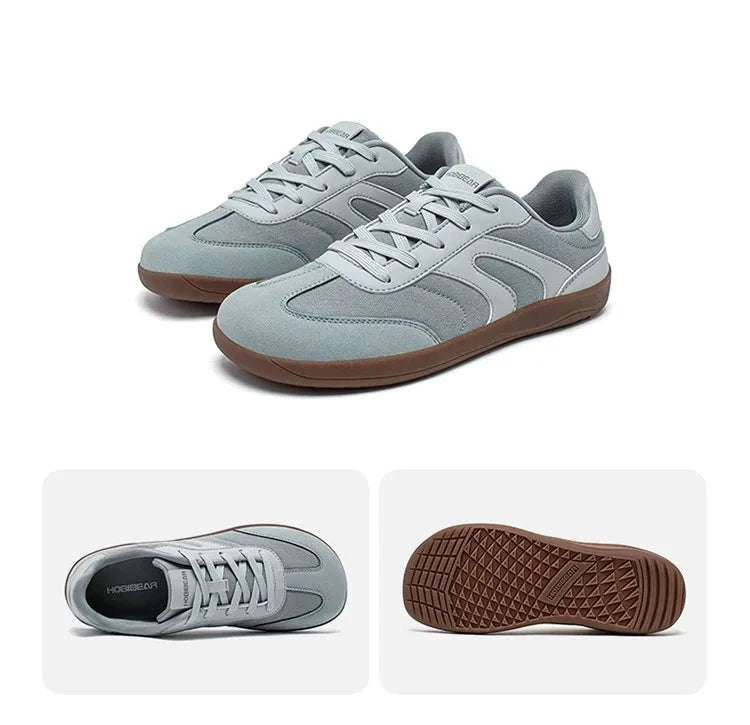 Barefoot Wide Toe Sneakers Unisex Zero Drop Minimalist Canvas Shoes-Black / 38