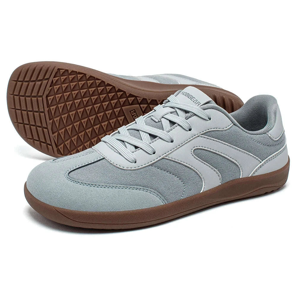 Barefoot Wide Toe Sneakers Unisex Zero Drop Minimalist Canvas Shoes-Black / 38