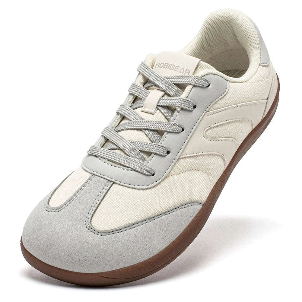 Barefoot Wide Toe Sneakers Unisex Zero Drop Minimalist Canvas Shoes-Black / 38