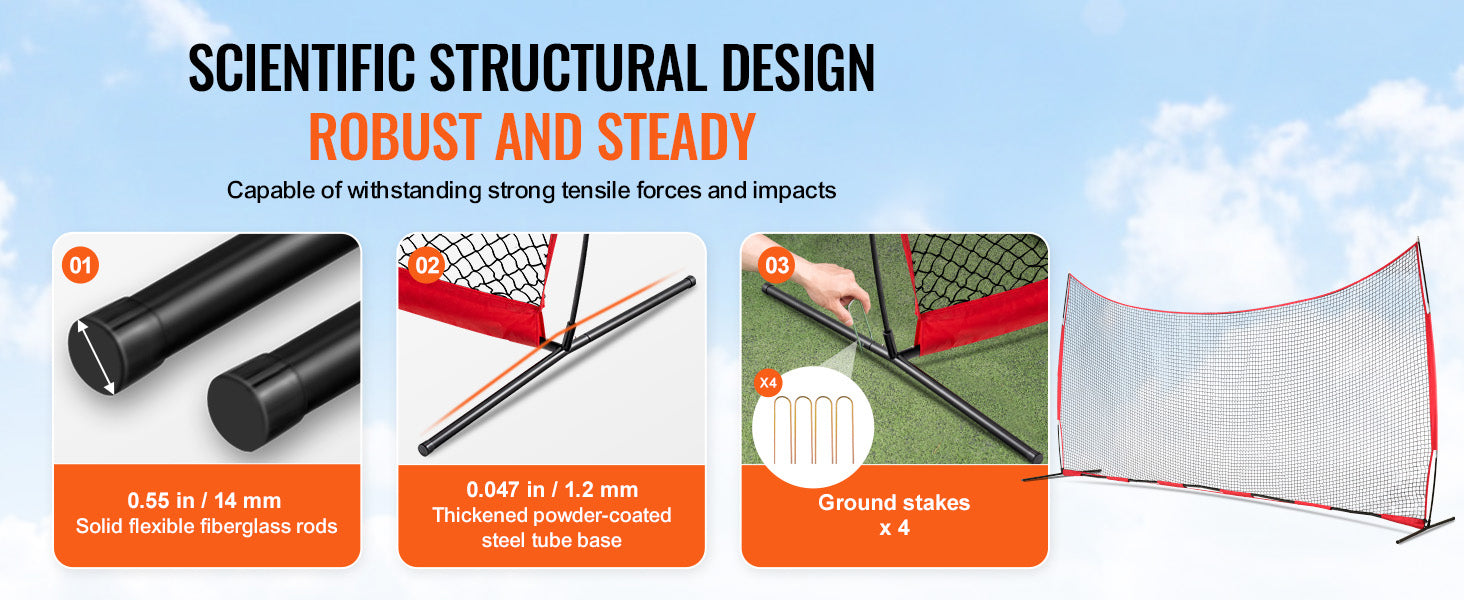 SucceBuy Barricade Backstop NetBall Sport Barrier Netting Portable Practice Equipment with Carry Bag Protect Screen for Training
SucceBuy Barrikád Háttérháló Backstop sportkorlát Hálózat, hordozható gyakorló eszköz táskával, védőképernyő edzéshez