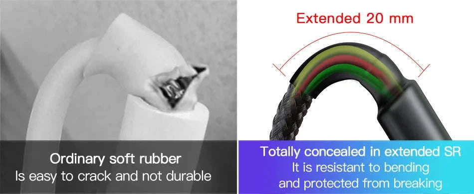 Baseus 100W USB C to USB C Cable for Fast Charging-60W Gray Black / 1m