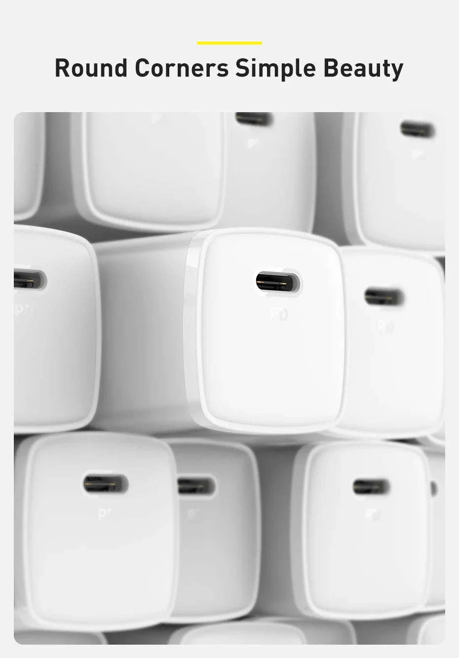 Baseus 20W USB C Charger with PD Fast Charging-20W Mini Black