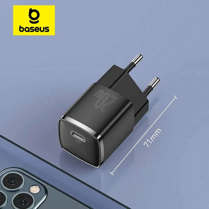 Baseus 20W USB C Charger with PD Fast Charging-20W Mini Black