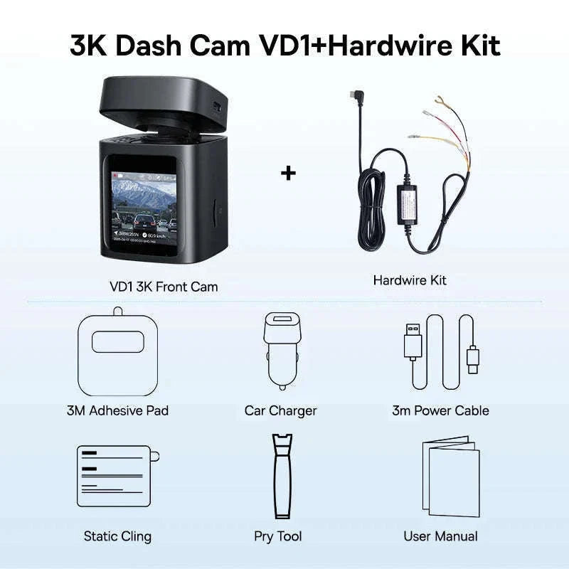 Baseus 3K Front and Rear Dash Cam for Safer Driving-Front n Rear n HW / CHINA / None