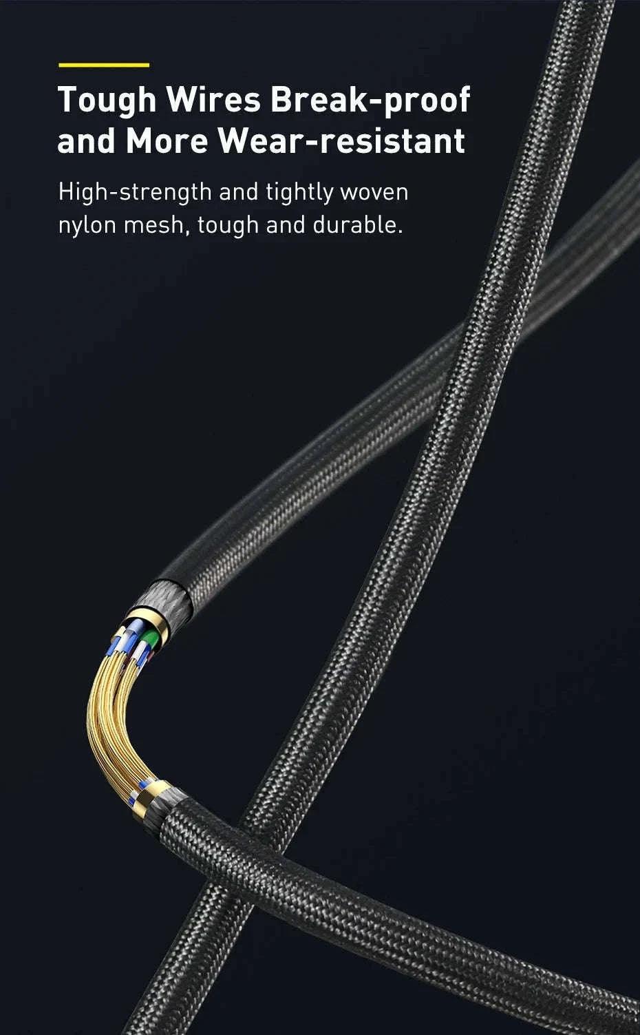 Baseus 8K HDMI Cable for Sharp, Smooth Display Performance-4K HD Cable / 2m