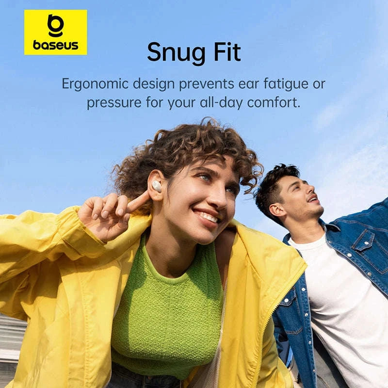 Baseus Bass BD1 Wireless Earphones Bluetooth 5.4 Mini Sports Earbuds-Cosmic Black