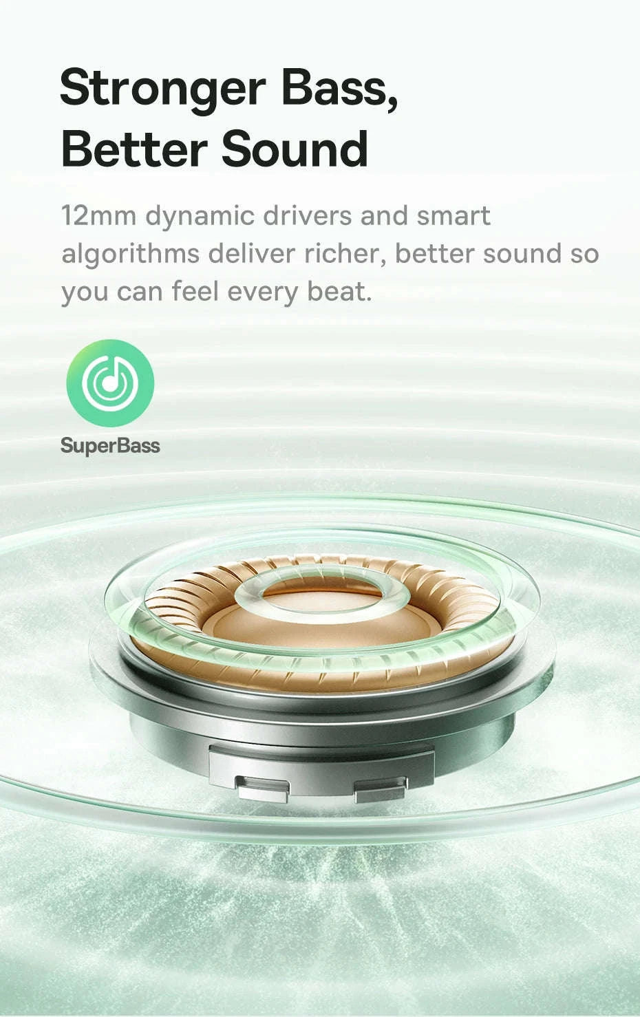 Baseus Bass EP10 NC Noise Cancelling Wireless Earbuds-White