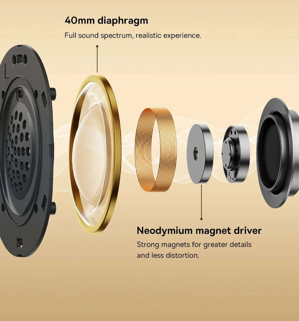 Baseus Bowie D05 Wireless Headphones-Black