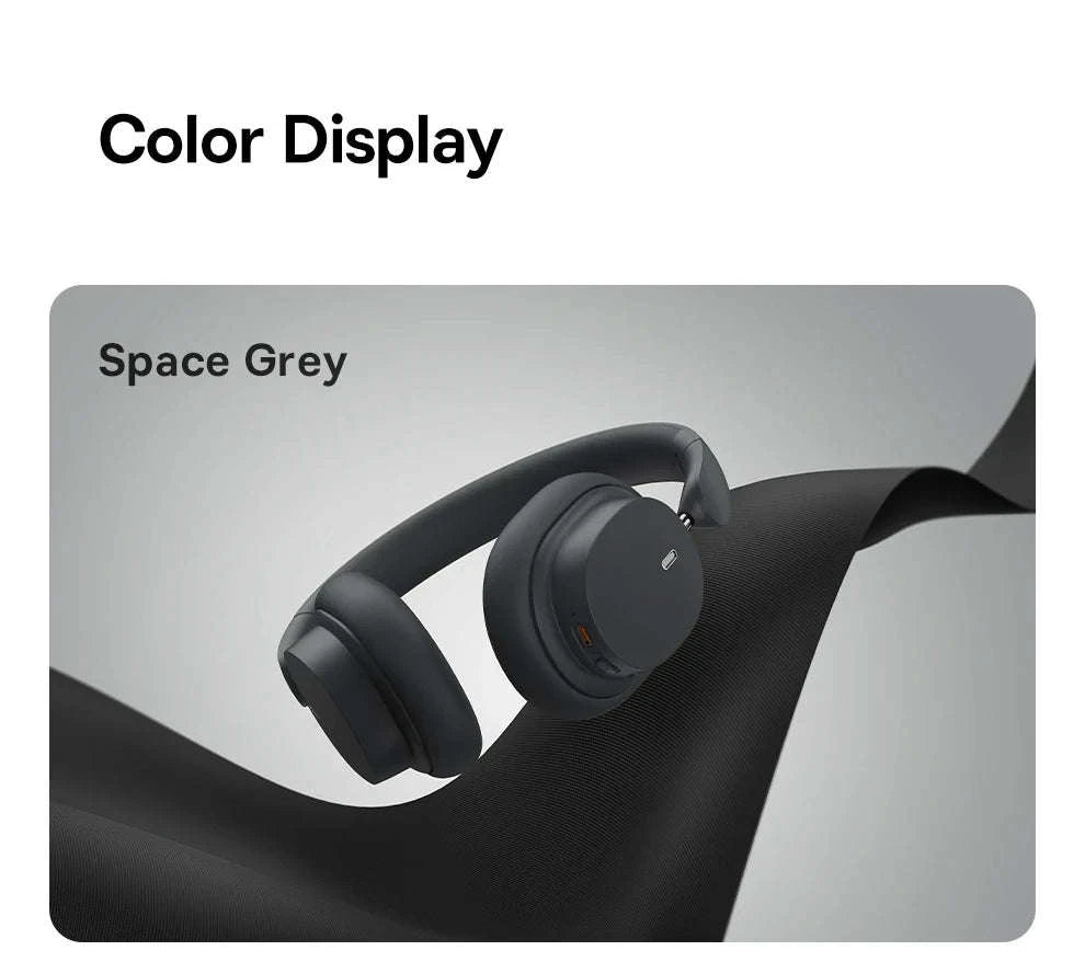 Baseus Bowie D05 Wireless Headphones with 3D Spatial Audio-Gray