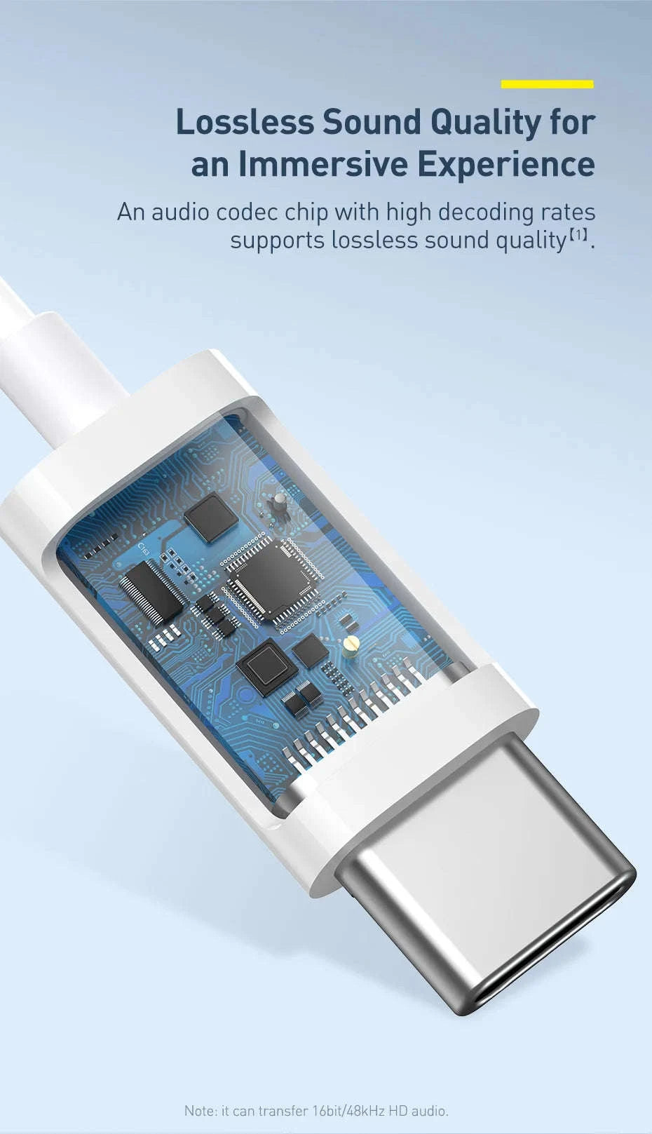 Baseus C17 Type‑C Wired Earphones with Mic-White