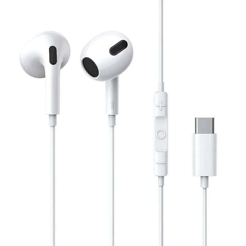 Baseus C17 Type-C Wired Earphones with Mic-White