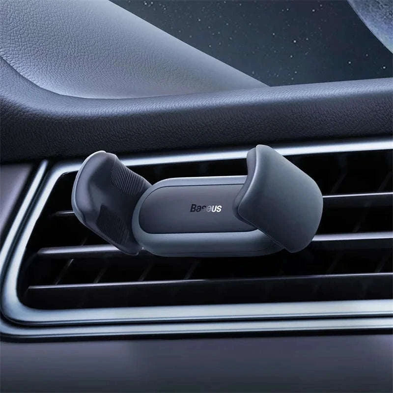Baseus Car Phone Holder Air Vent Mount with Stable Double Clip-Black