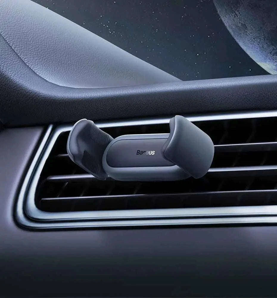 Baseus Car Phone Holder Air Vent Mount with Stable Double Clip-Black