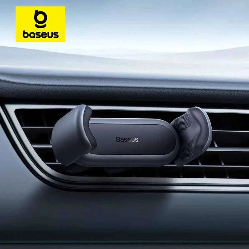 Baseus Car Phone Holder Air Vent Mount with Stable Double Clip-Black