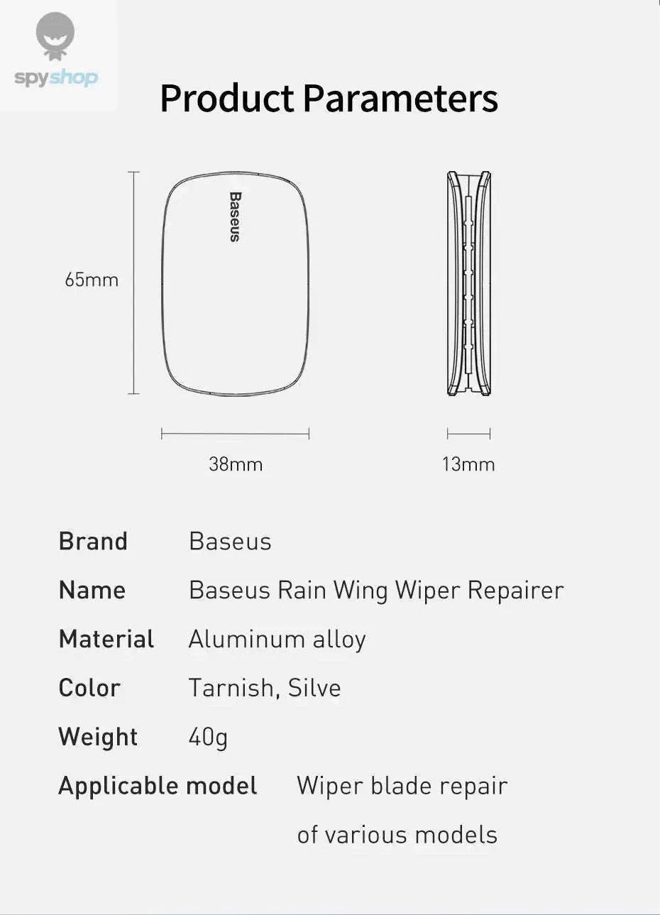 Baseus Car Wiper Blade Repair Kit for Clearer Driving-Tranish