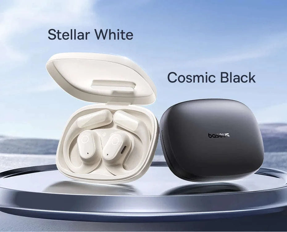 Baseus Eli 10i Fit Open-Ear Earphones Ear Hooks Wireless Bluetooth 5.4 Headphones IP54 Waterproof Air conduction Sports Earbuds-Black