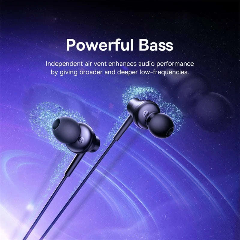 Baseus Encok CZ11/HZ11 Wired Earphones with Mic-CZ11 Cluster Black