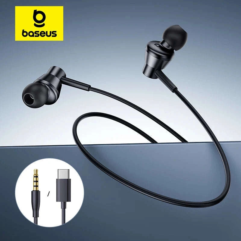 Baseus Encok CZ11/HZ11 Wired Earphones with Mic-CZ11 Cluster Black
