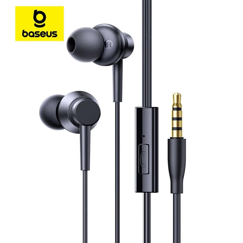 Baseus Encok CZ11/HZ11 Wired Earphones with Mic-CZ11 Cluster Black