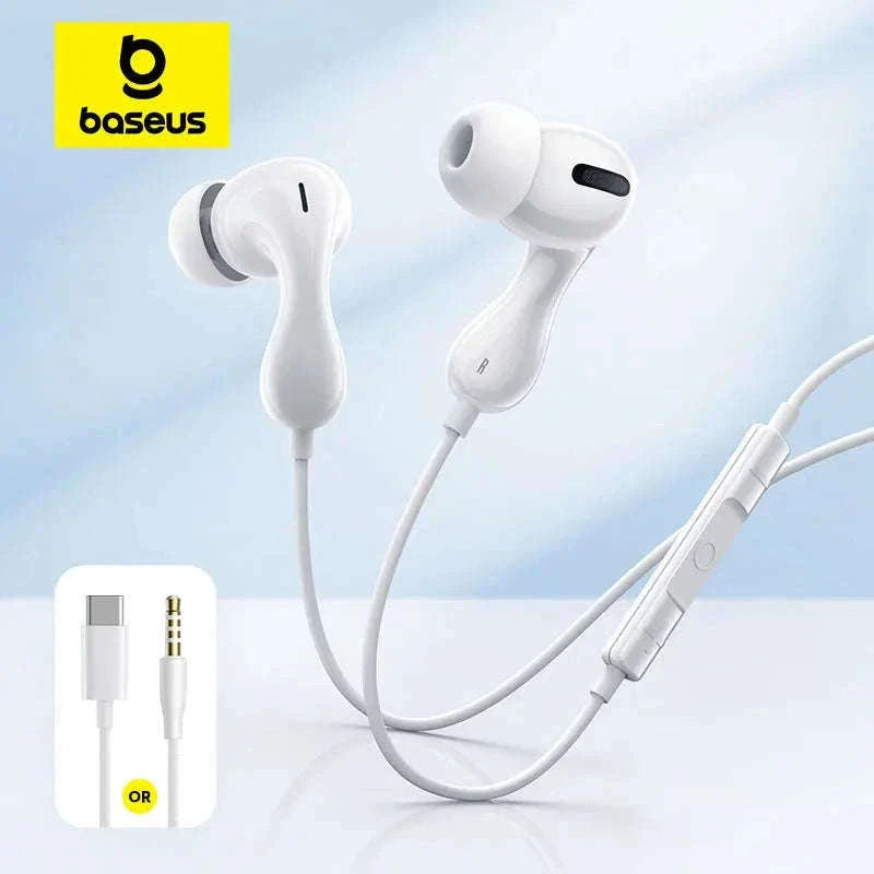 Baseus Encok CZ20/HZ20 Wired Earphones with Hi-Res Audio-CZ20-Black