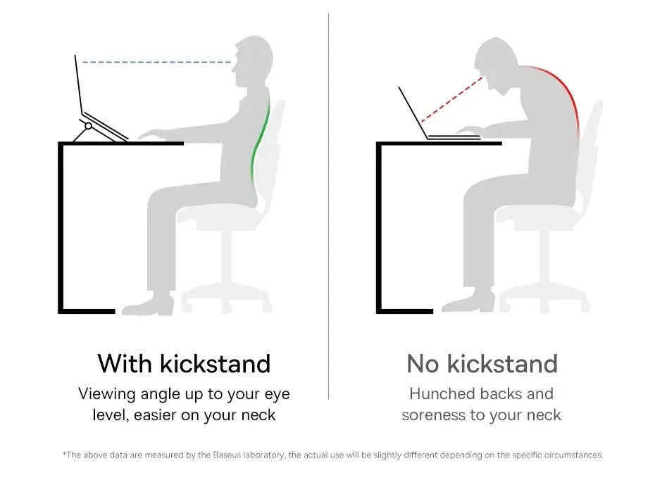 Baseus Foldable Laptop Stand Adjustable Cooling Riser-Grey
