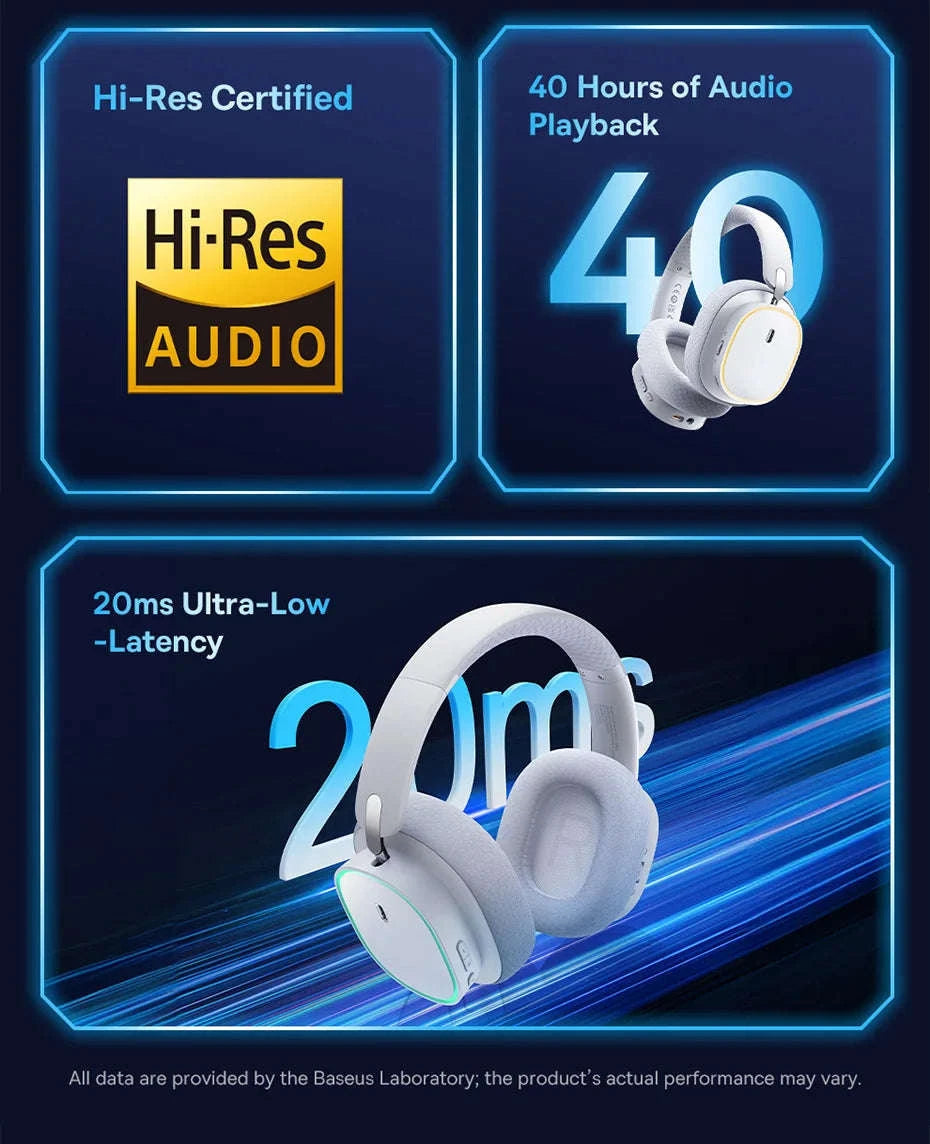 Baseus GH02 Wireless Gaming Headset with Mic-Black