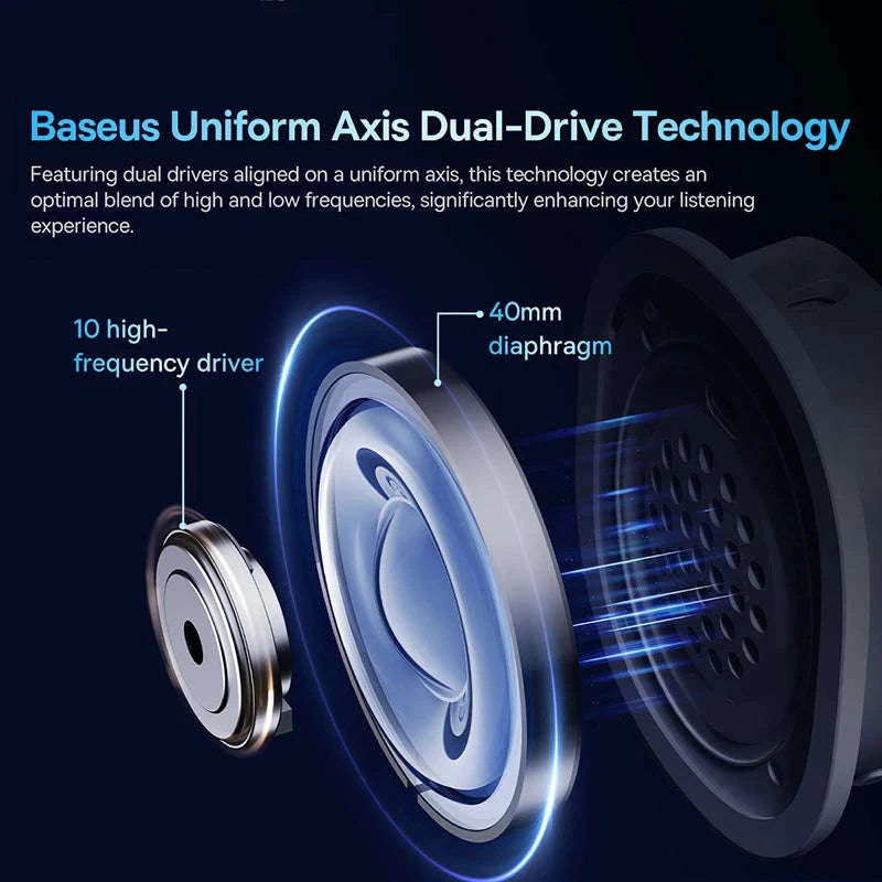 Baseus GH02 Wireless Gaming Headset with Mic-Black