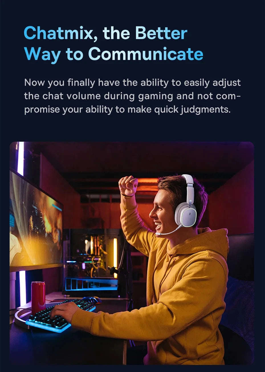 Baseus GH02 Wireless Gaming Headset with Mic-Black