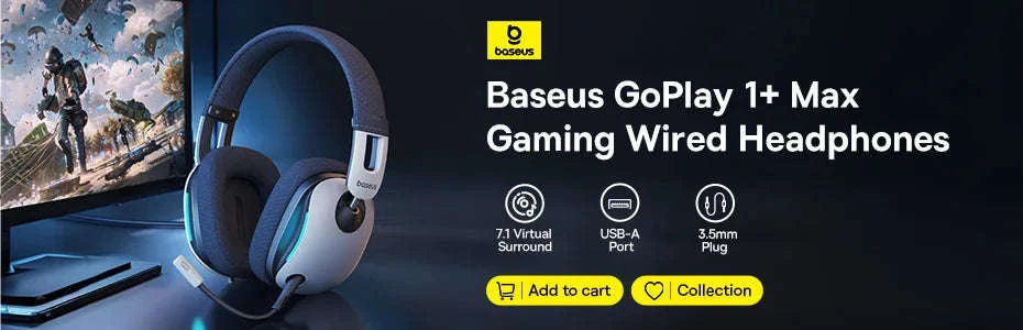 Baseus GH02 Wireless Gaming Headset with Mic-Black