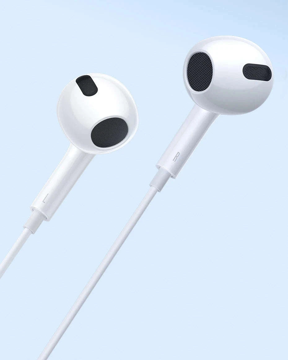 Baseus H17 3.5mm Wired Earphone with Microphone-3.5mm White