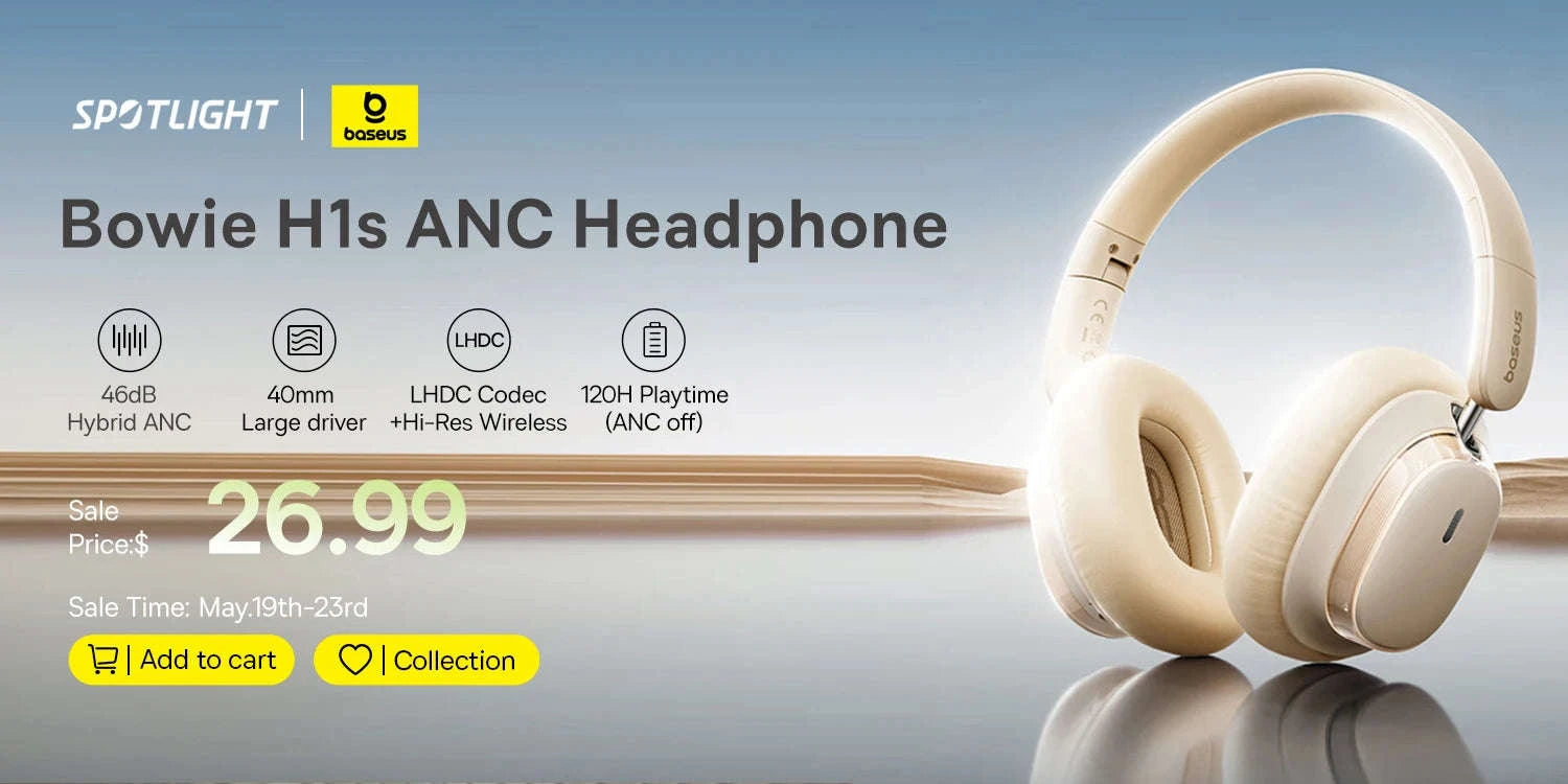 Baseus H19 Wired Earphones-Blue