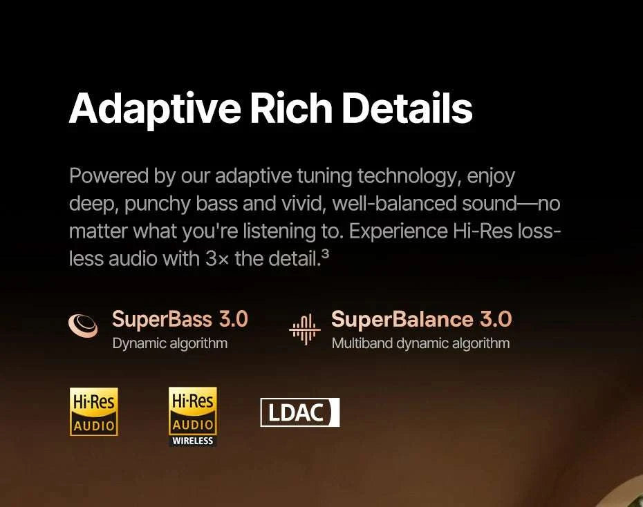 Baseus Inspire XH1 ANC Wireless Headphones 100Hr Hi-Res LDAC-Cosmic Black / China Mainland