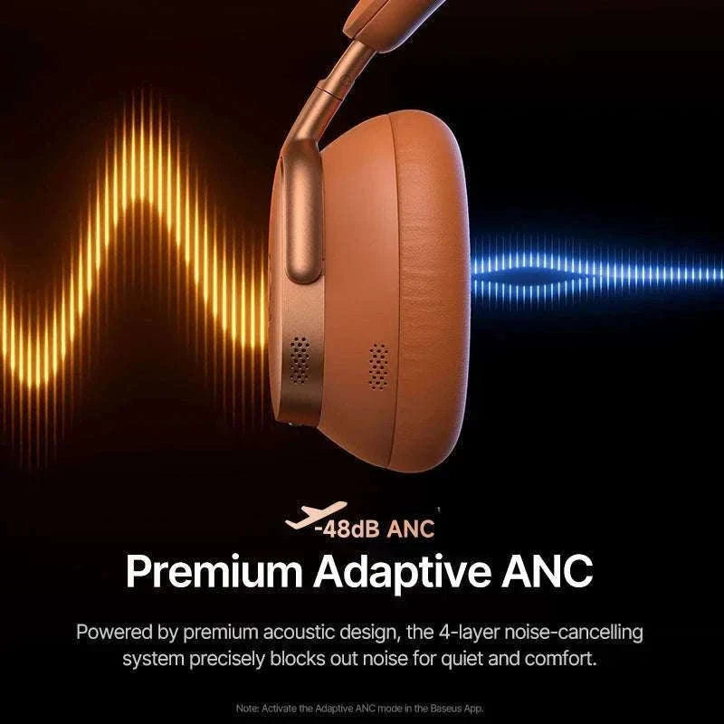 Baseus Inspire XH1 ANC Wireless Headphones 100Hr Hi-Res LDAC-Cosmic Black / China Mainland