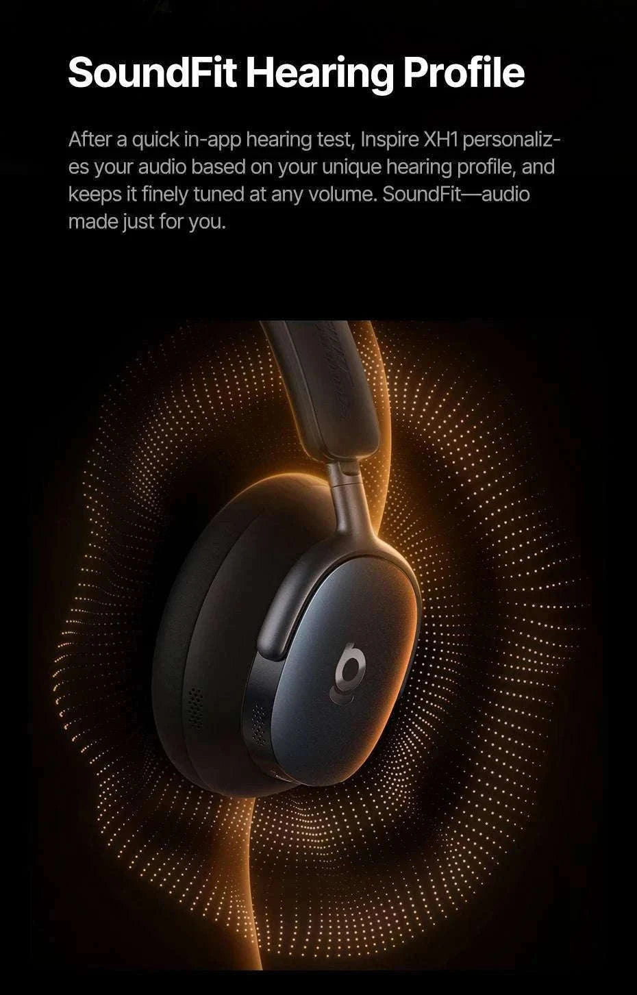 Baseus Inspire XH1 ANC Wireless Headphones 100Hr Hi-Res LDAC-Cosmic Black / China Mainland