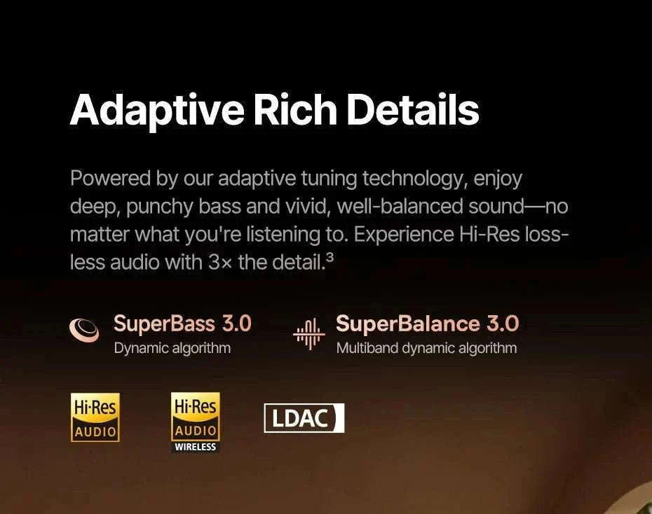 Baseus Inspire XH1 ANC Wireless Headphones 100Hr Hi-Res LDAC-Cosmic Black / China Mainland