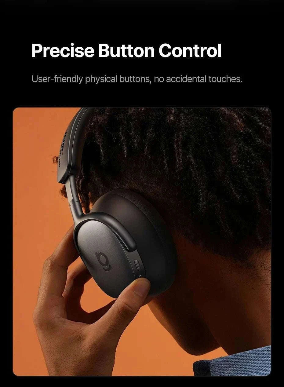 Baseus Inspire XH1 ANC Wireless Headphones 100Hr Hi-Res LDAC-Cosmic Black / China Mainland