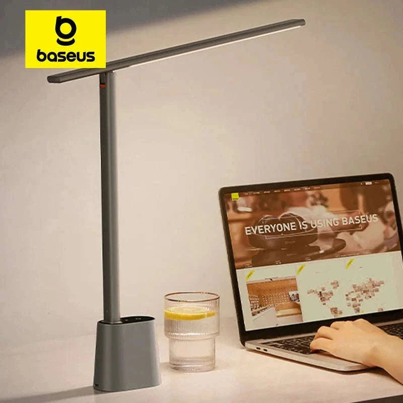 Baseus LED Desk Lamp with Smart Eye Protection-White No Adapt / WHITE / L|0-5W