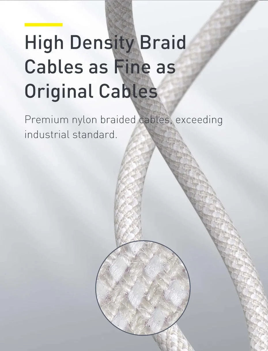 Baseus PD 20W USB‑C Cable for iPhone Fast Charging-Black / 1m