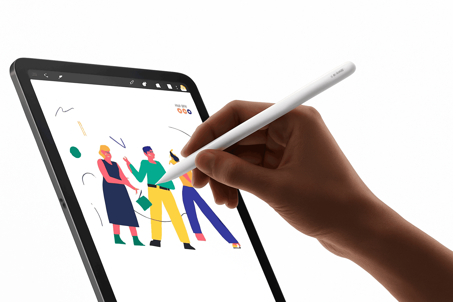 Baseus Tilt Sensitivity Stylus Pen for iPad with Wired Charging-White