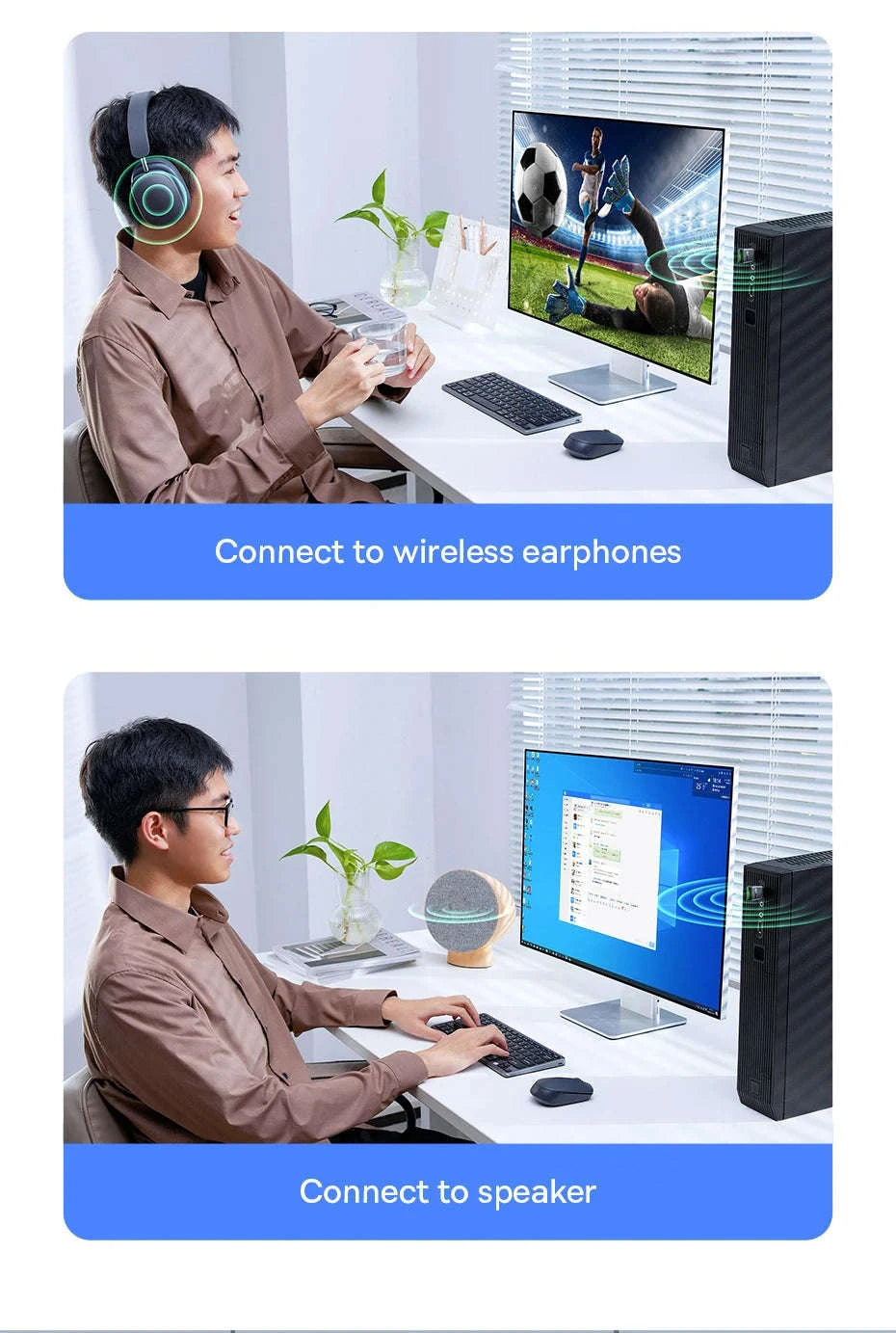 Baseus USB Bluetooth 5.3 Adapter for PC & Laptop-black