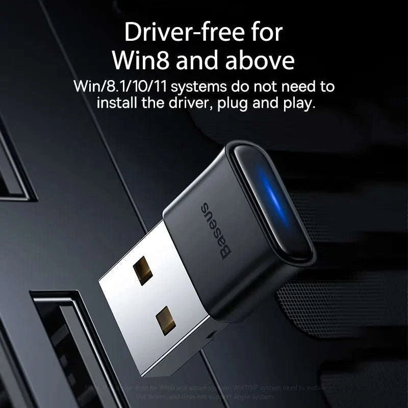 Baseus USB Bluetooth Adapter 5.1 Wireless Receiver Transmitter-Black