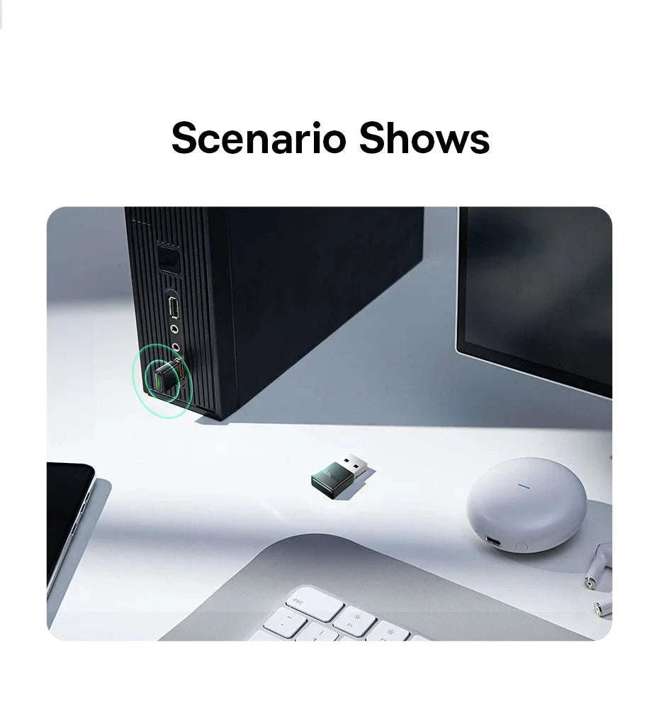 Baseus USB Bluetooth Adapter 5.3 Wireless Dongle-Black