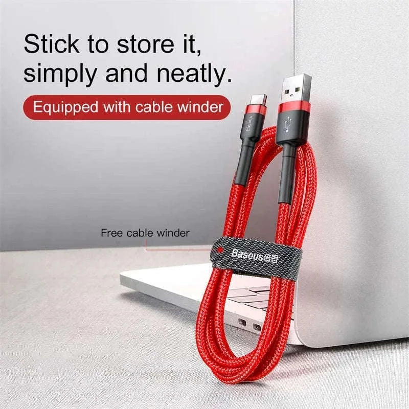 Baseus USB C Cable Quick Charge 3.0 Fast Charging-Gray Black / 1m (3.28ft)