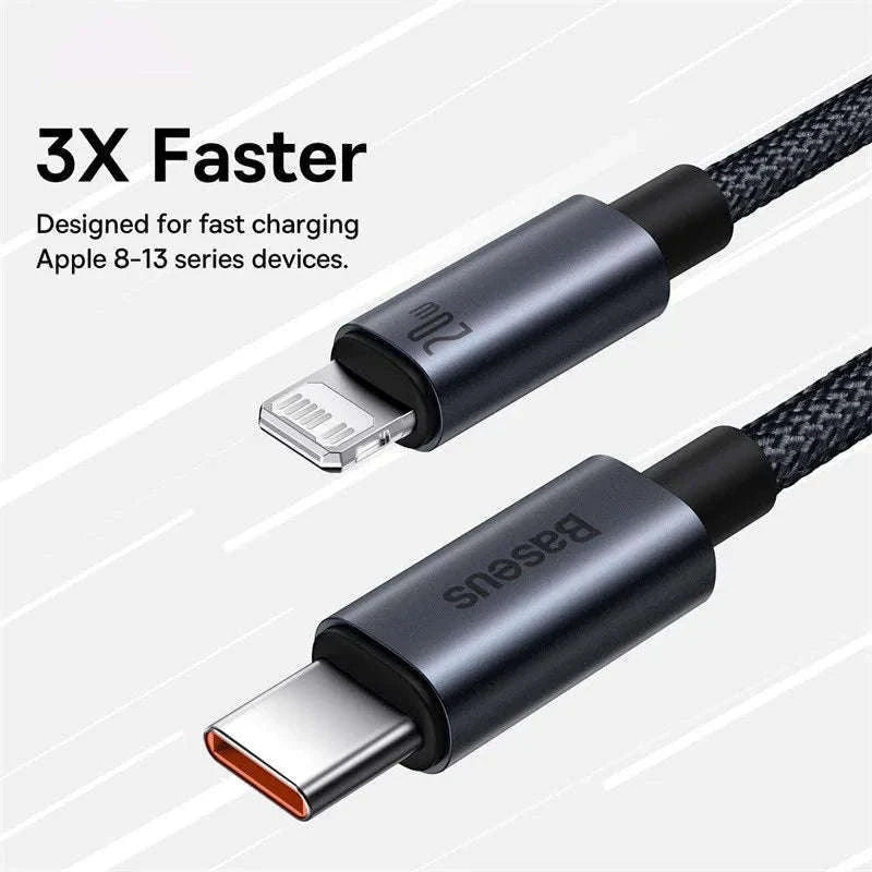 Baseus USB-C to Lightning Fast Charging Cable for iPhone-100W USB To Type-C / 1m