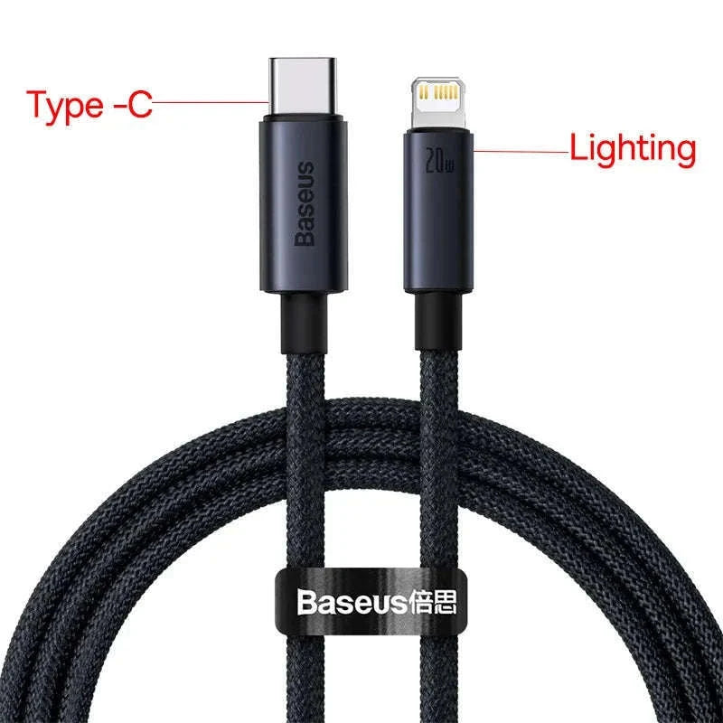 Baseus USB-C to Lightning Fast Charging Cable for iPhone-100W USB To Type-C / 1m