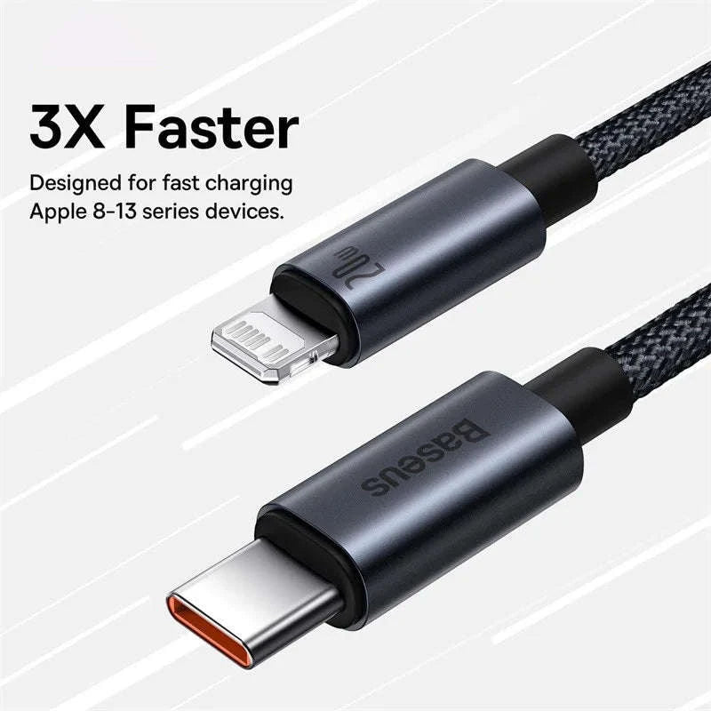 Baseus USB‑C to Lightning Fast Charging Cable for iPhone-100W USB To Type-C / 1m